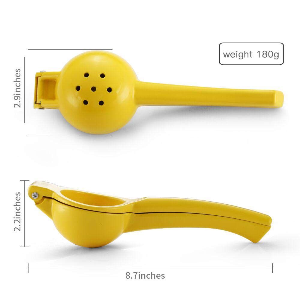 Manual Juicer Citrus Lemon Squeezer, Fruit Juicer Lime Press Metal, Professional Hand Juicer Kitchen Tool(Yellow) — image 2