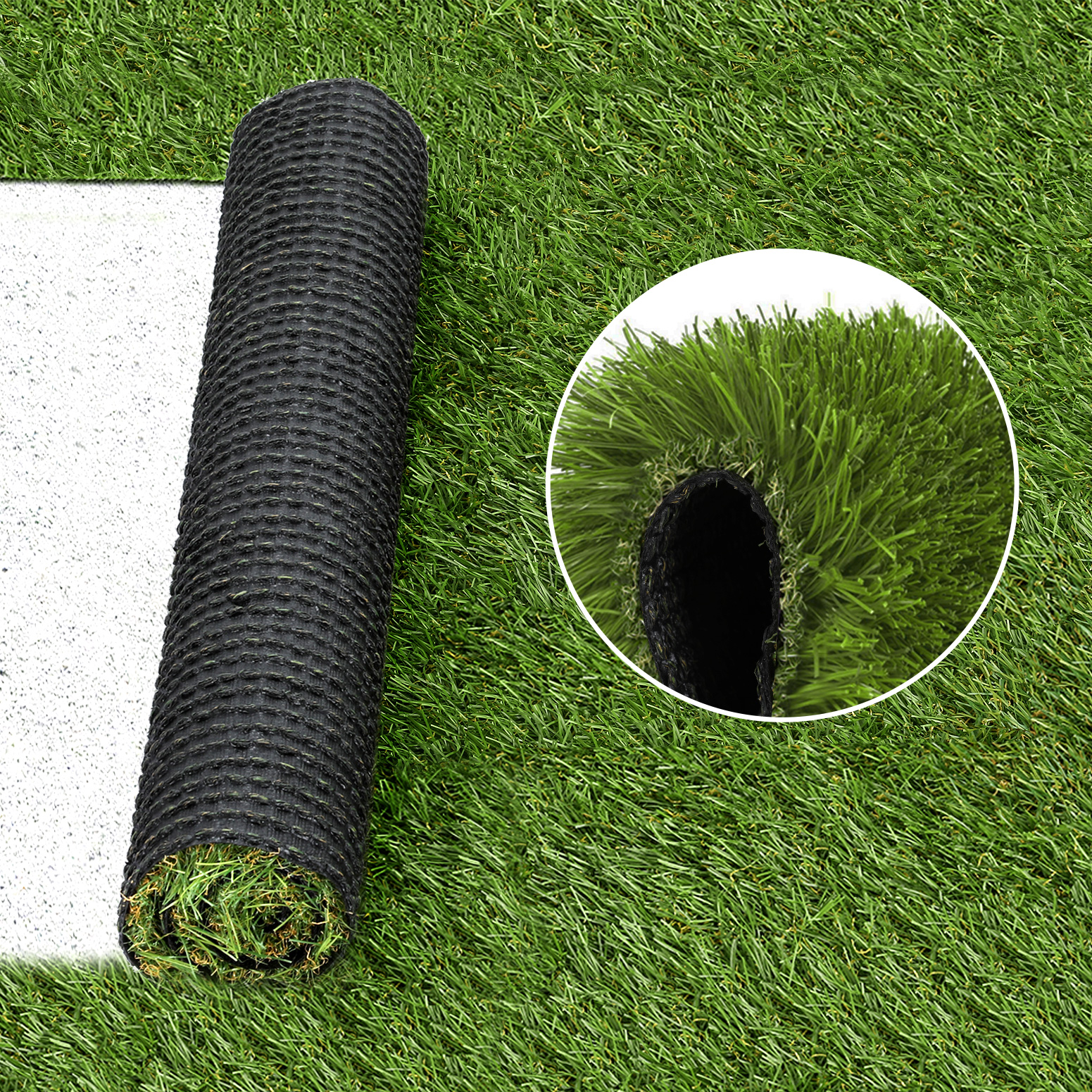 Prime Turf Artificial Grass 30mm 2mx5m 40SQM Synthetic Fake Lawn Turf Plastic Plant 4-coloured — image 4