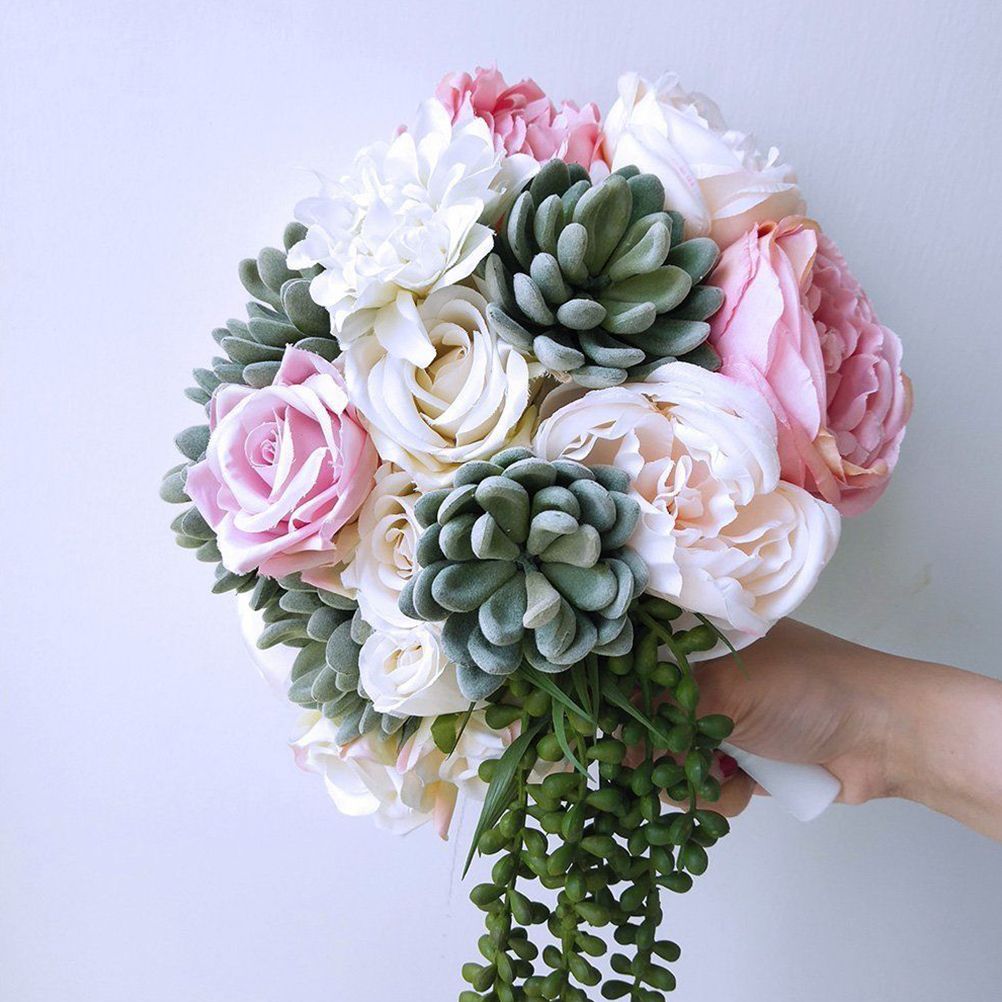 6PCS Bouquet Holders Foam Floral Handle Lightweight DIY Bouquet Accessories for Bridal โ image 6