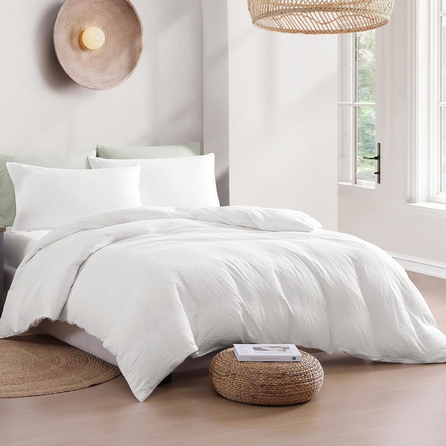 Hotel Soft Microfiber Duvet Cover Set-2000TC Quilt Cover Set & Pillowcases -1 Donna Cover Zipper Closure & 1 x Pillowcases-Breathable Bedding - Wrinkle, Fade — image 6