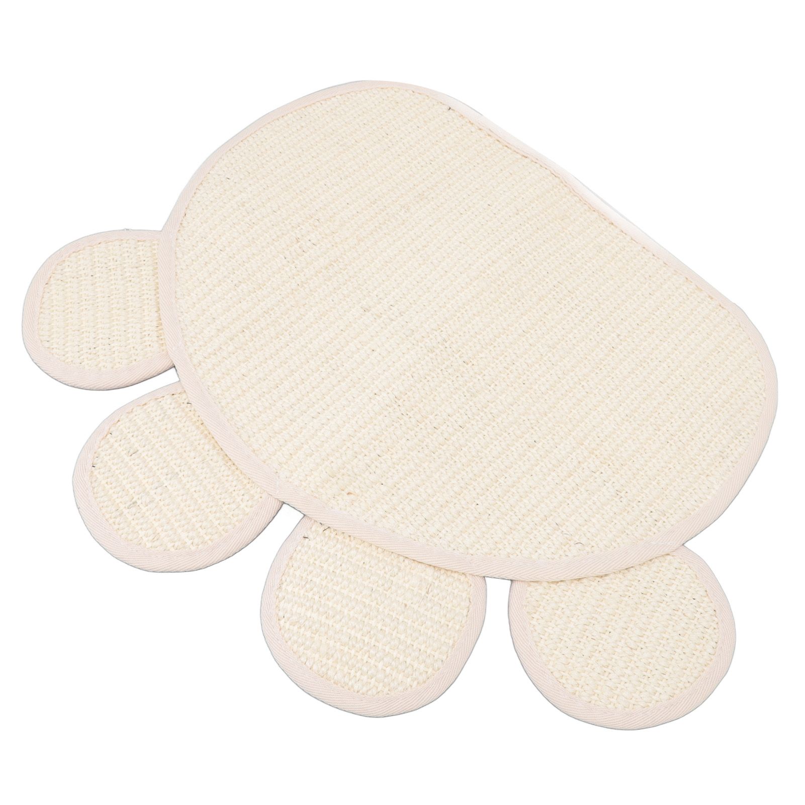 Sisal Cat Scratcher Mat Cute Shape Grinding Claw Protecting Furniture Cat Floor Scratching Pad for Cats Kittens — image 6