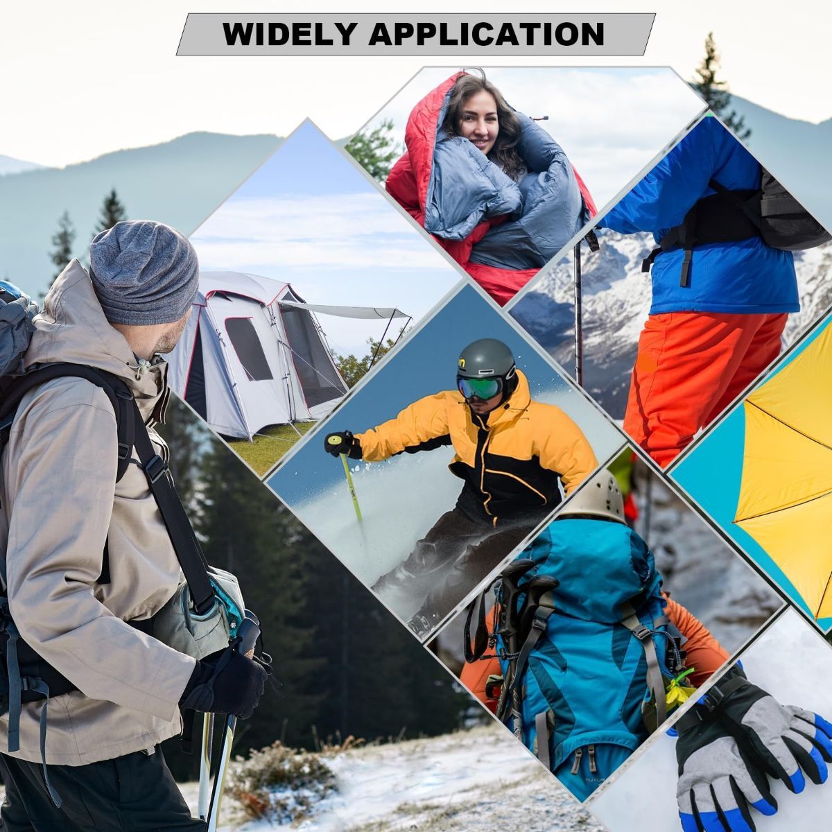 8 Pieces 7.87 x 5.9 inch Nylon Repair Patches Nylon Fabric Patch Self-Adhesive Fabric Repair Tape Waterproof Lightweight Outdoor Gear Patch Kit for Down Jacket — image 5