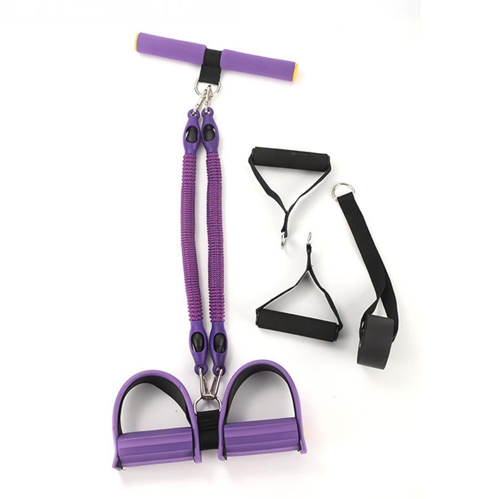 1 Set 4-in-1 Resistance Band Pedal Puller for Sit-Up Home Gym Yoga Pilates - 3 Tubes โ image 5