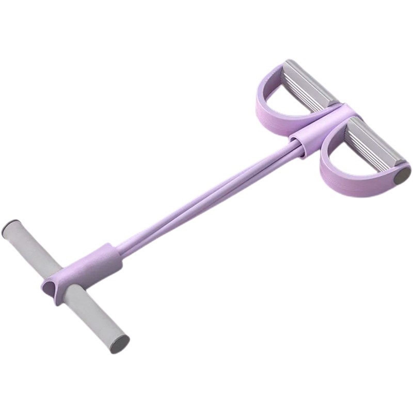 1 Piece !4-Tube Pedal Puller Resistance Rope - Foot Pedal Resistance Band, Yoga Elastic Exercise Bands, for Women Jump Fitness, Purple — image 2