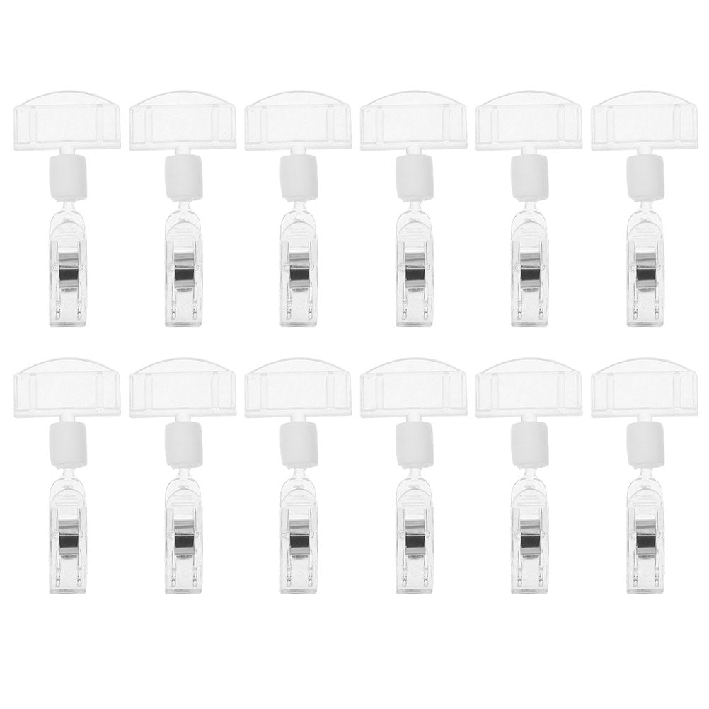 16 Pcs Name Tag Clips for Badges Holder with Display Transparent — image 4