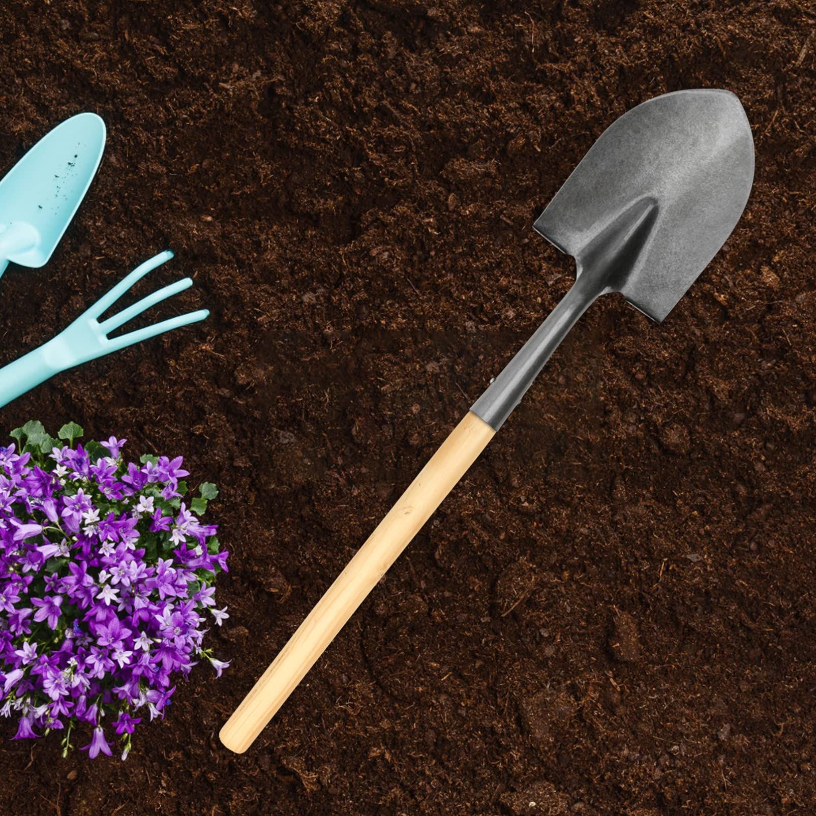 2Pcs Wooden Shovel Handle Hardwood Handles Landscaping Sickles Handle Replacement for Garden Sickle Shovels Ash Coal 30cm โ image 2