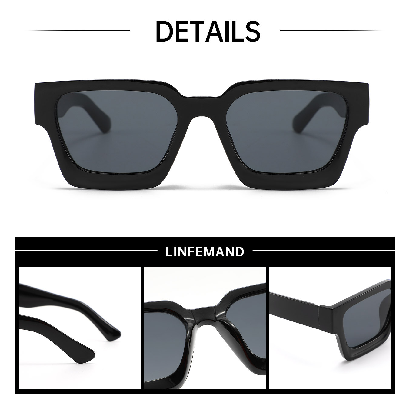 Leopard print Classic Square Frame Sunglasses - Unisex UV400 Protection, Lightweight & Face-Slimming Design - High Definition Vision Eyewear โ image 3