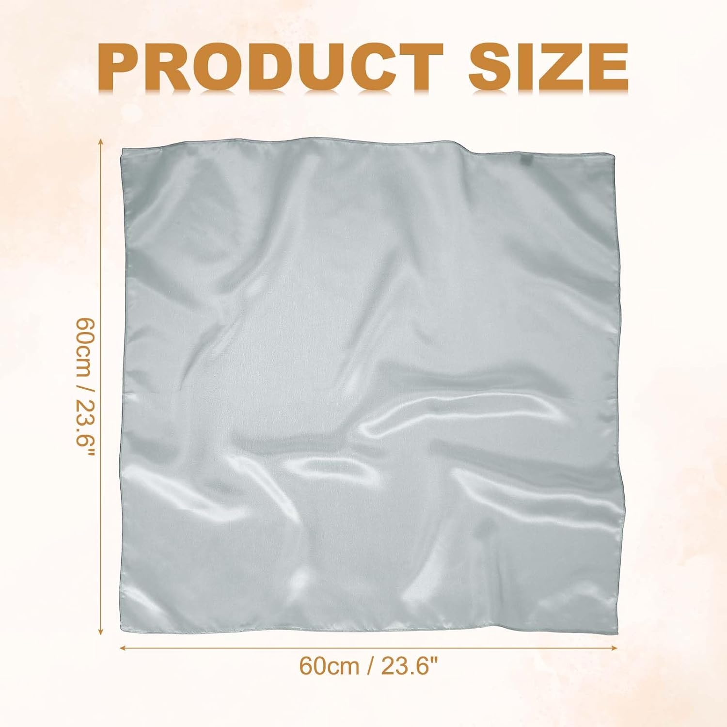 Satin Neck Square Scarf for Women Solid Color Silk Purse Scarf Lightweight Fashion Scarves Headband for Hair Handbag โ image 2