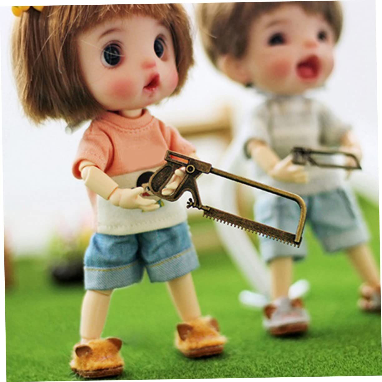 3pcs Mini Saw Model Fairy Garden Saws Toys Miniature Saws Decoration Mini Alloy Saw Models Miniature Scene Accessory Miniature โ image 3