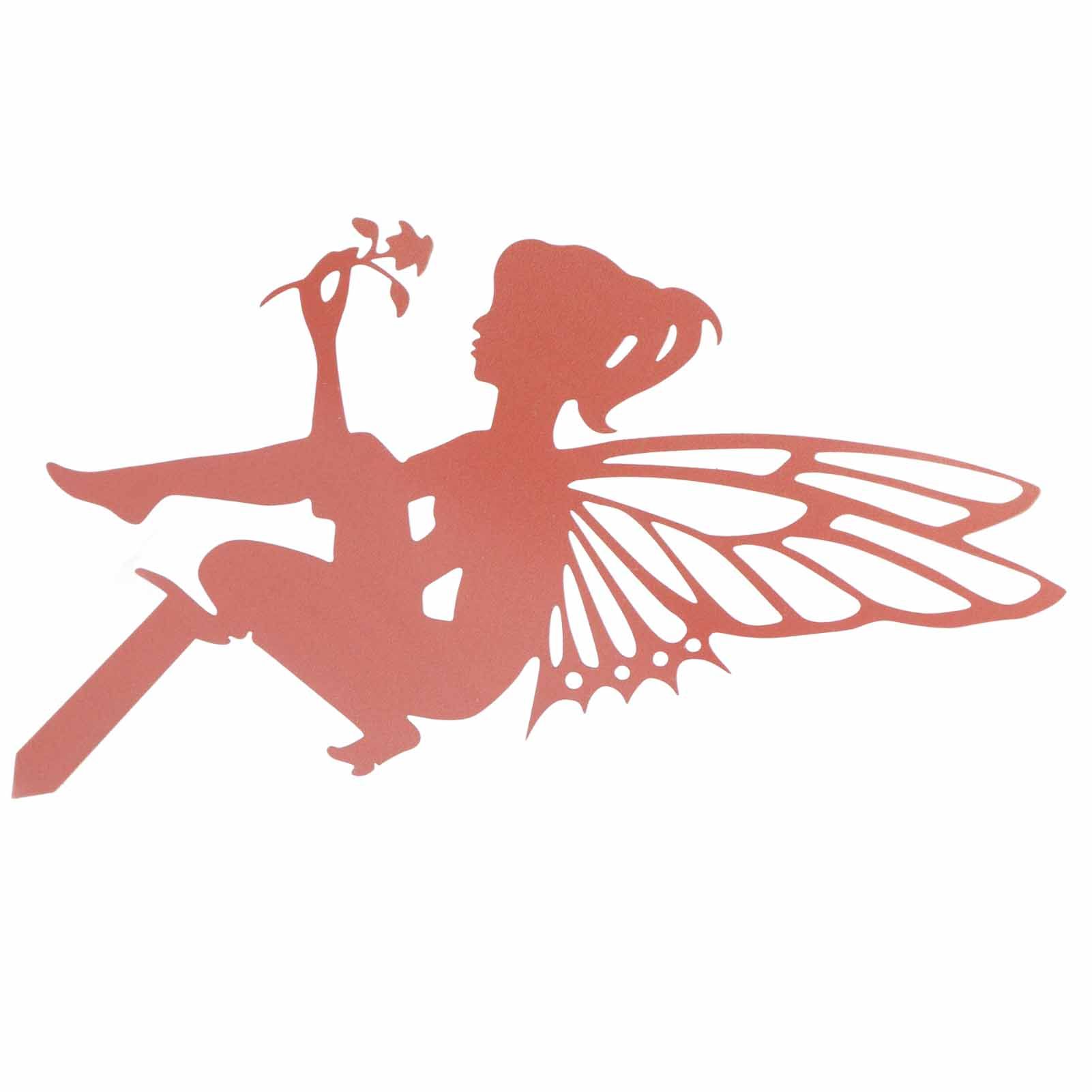 Decorative Garden Stakes Fairy Silhouette Metal Yard Stakes Arts Outdoor Garden Decor Spring Decor — image 2