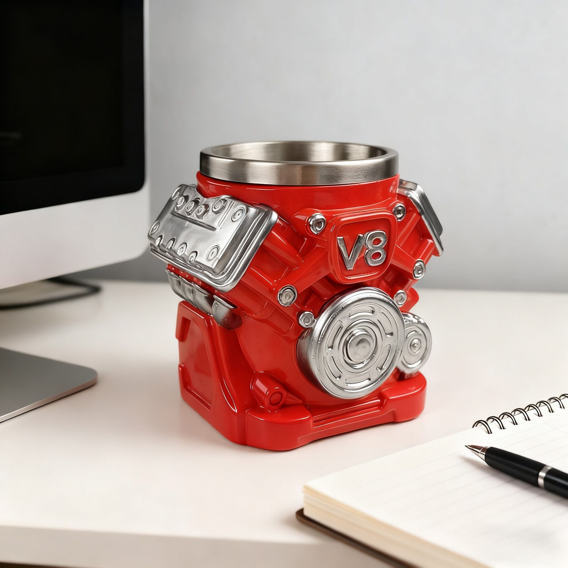 V8 Engine Mug: A must-have for car enthusiasts. Hold the engine in your hand, sip with speed and passion — image 6