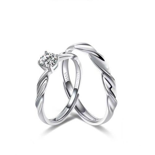 Fang qi Copper Mobius Ring for Couple Shining knot Women's โ image 6