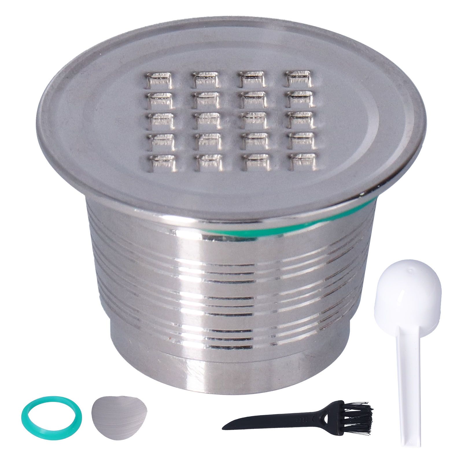 50mL Coffee Capsule Filter Stainless Steel Reusable Coffee Capsule Cup Coffee Machine Accessories for NespressoSquare Hole