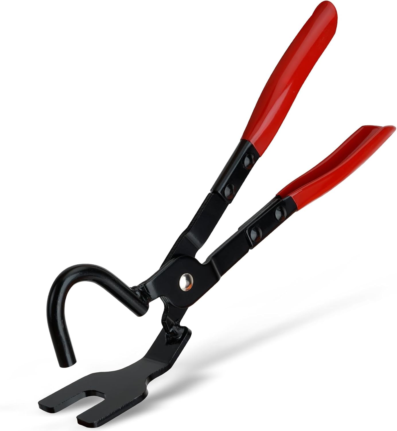 Exhaust Hanger Removal Tool, Heavy-Duty Exhaust Hanger Pliers for Car & Truck Rubber Exhaust Hangers, 25ยฐ Offset Design, Non-Slip Grip, Compatible with Most