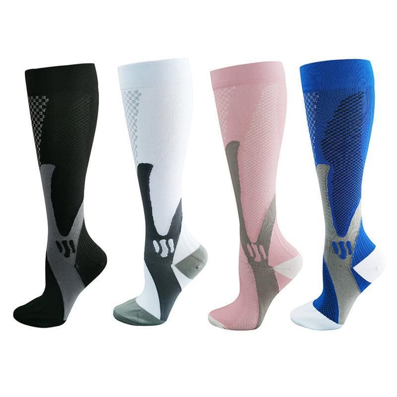 Copper Compression Socks for Running Travel Sports Anti Fatigue Support XXL Unisex - Blue — image 3