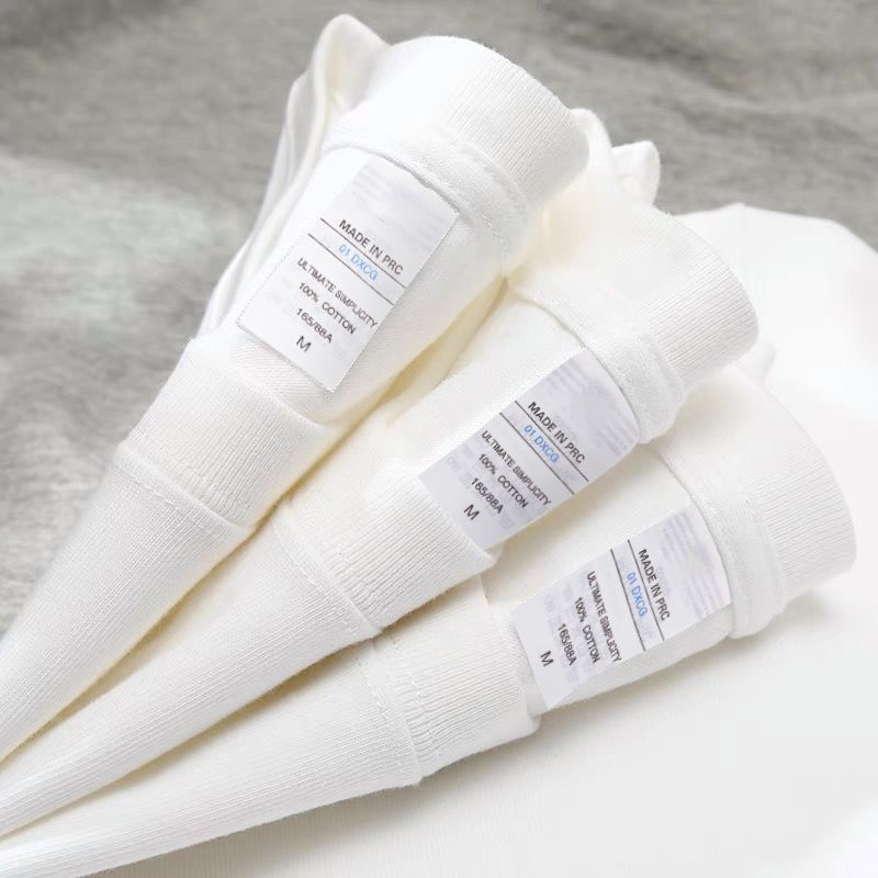 270g Cotton T Shirt Men Short Sleeve Crewneck White L (suitable for 62.50 kg-70.00 kg — image 3
