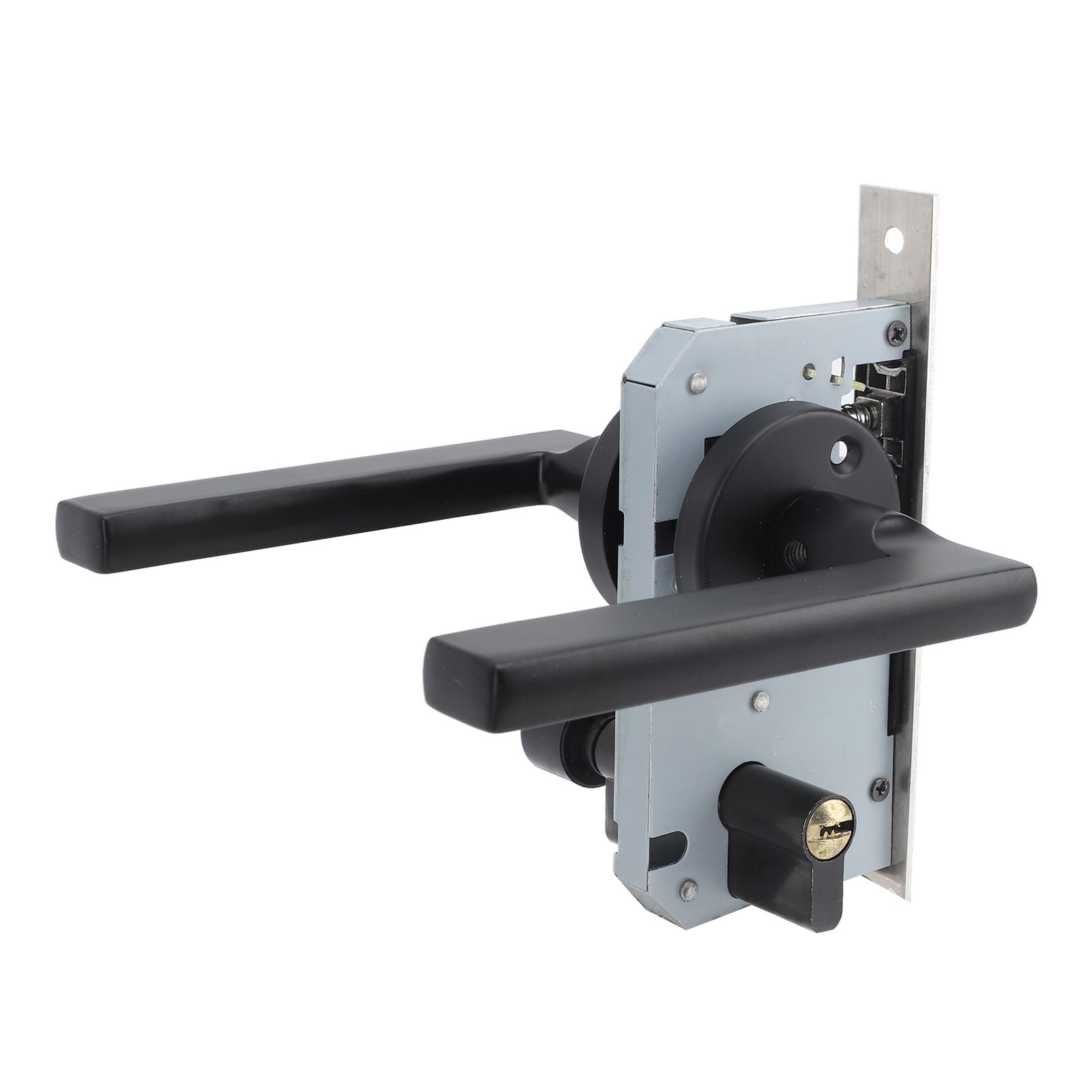 House Door Handle Lock Aluminum Black Antioxidant Coating Shock Resistance Door Lever for Bedroom Home Room โ image 4