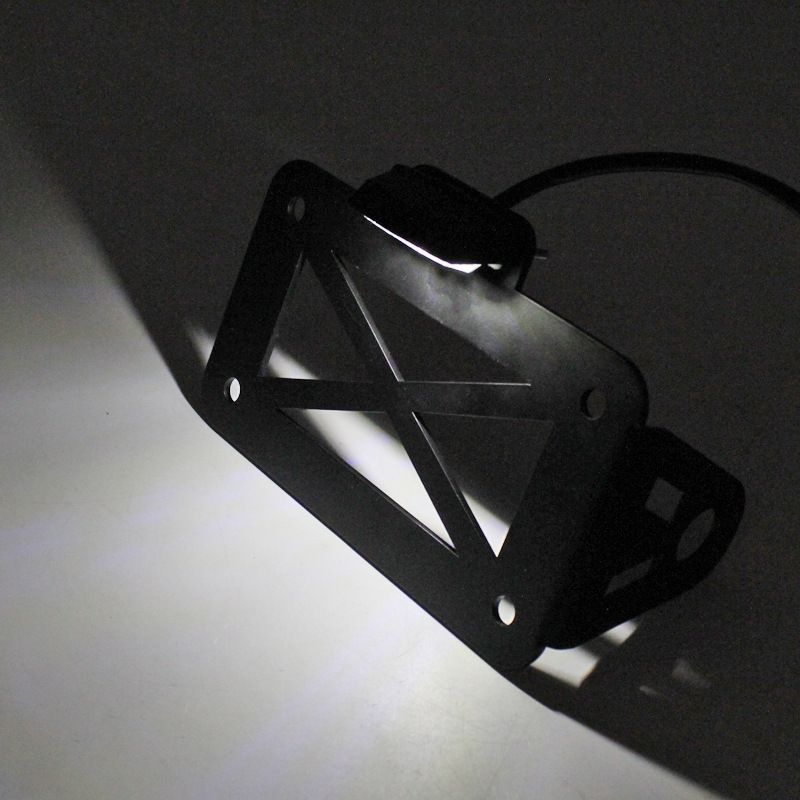 Motorcycle Registration Plate Compatible with Custom Side Mount License Plate Bracket Holder Modifie — image 2