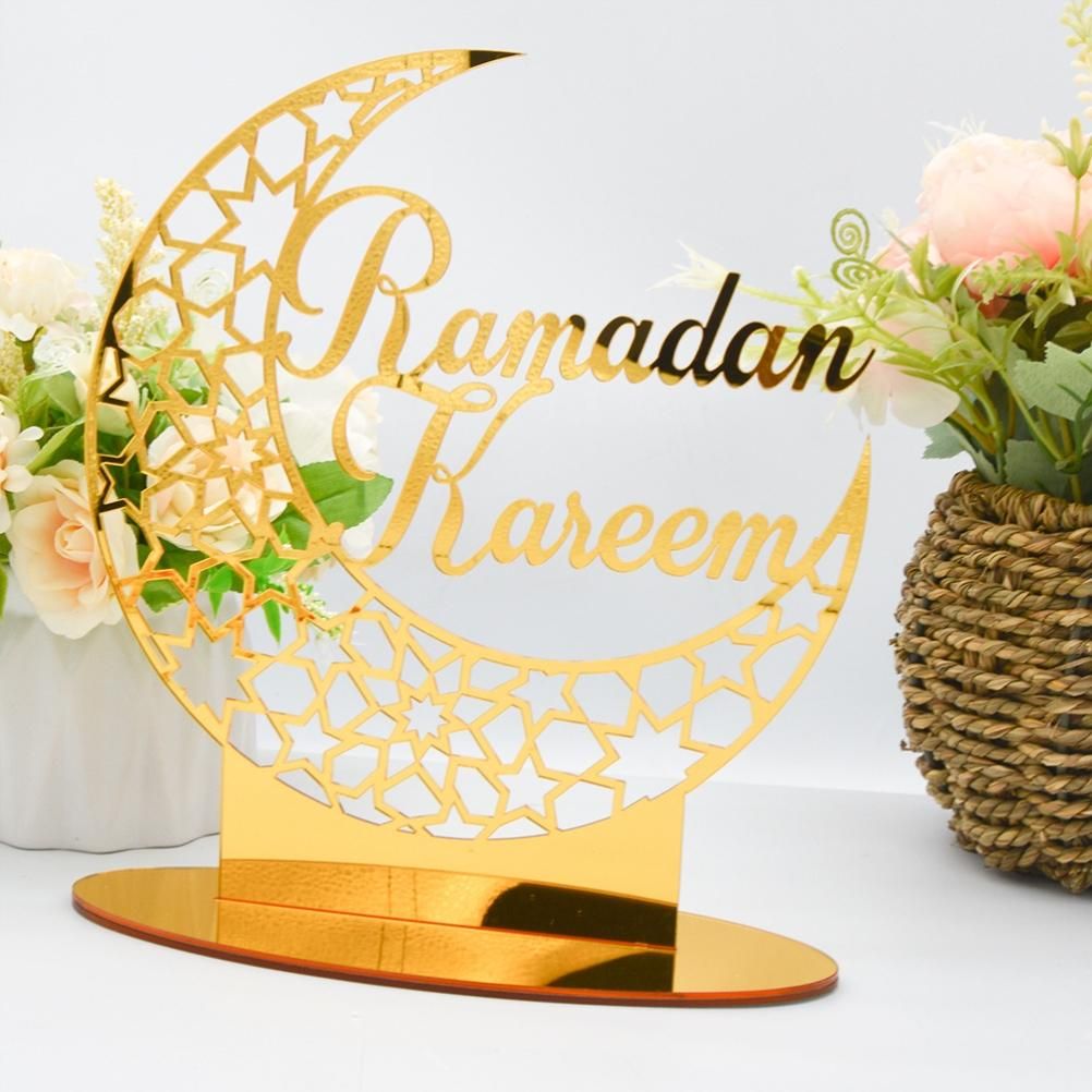 Eid Mubarak Acrylic Ornament Ramadan Decorations for Home Muslim Party Supplies Eid Ramadan Gifts โ image 5