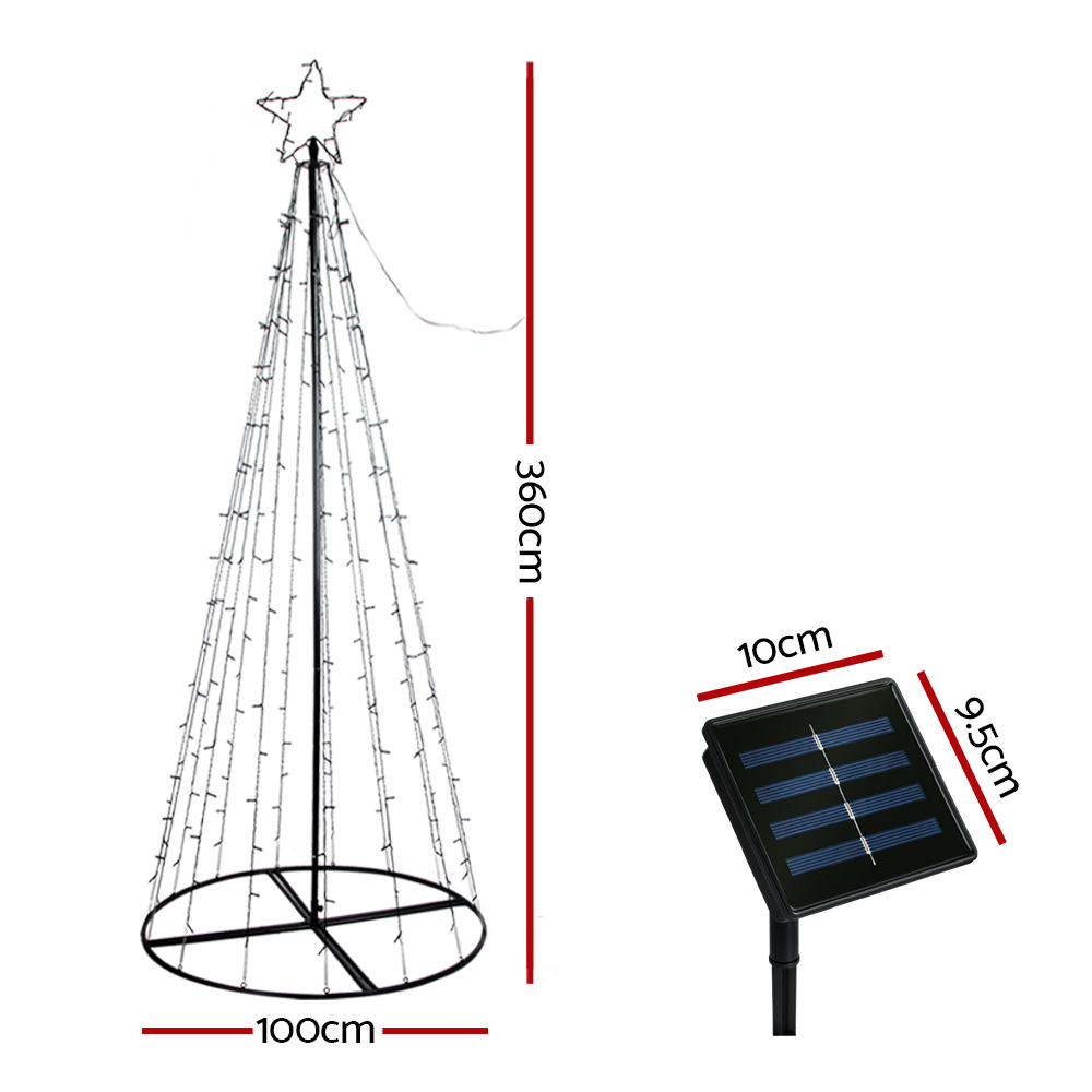 3.6M Christmas Tree 400 LED Solar Jingle Jollys โ image 2