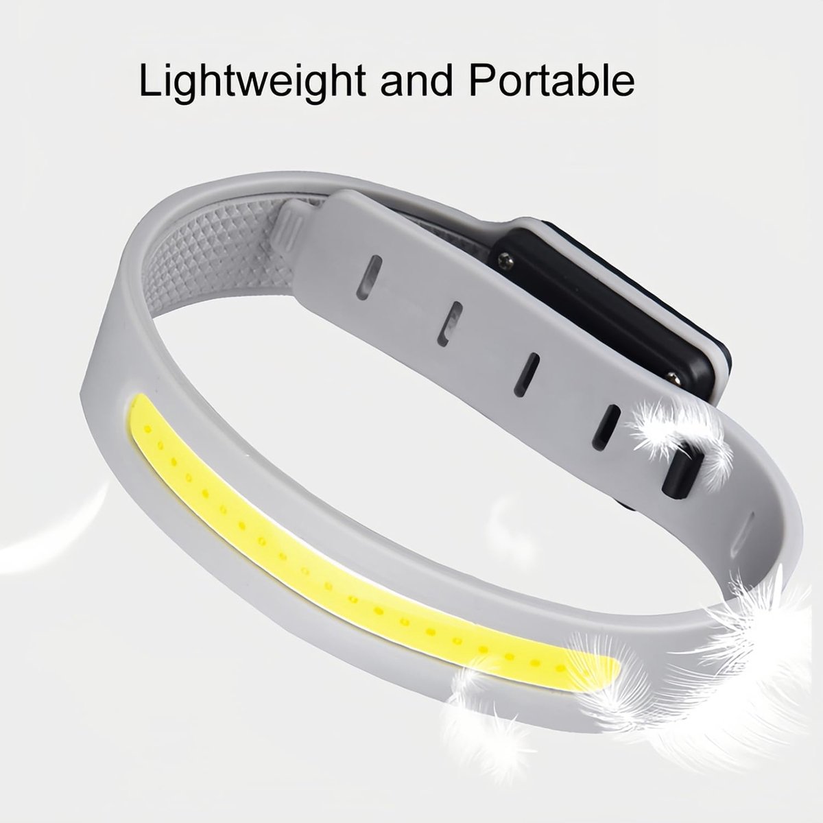 Lamp - Running Lamp - Bicycle Lamp - With reflective arm and wrist strap - 3 light modes - Rechargeable - Flashing outdoor lamp, a safe choice for running — image 2