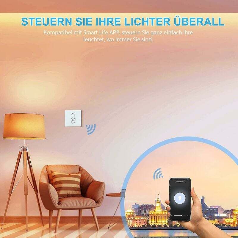 LED Dimmer Switch, Wifi Light LED Dimmer Switch Percentage Function With Timing Function, Wlan Voice App Control โ image 4