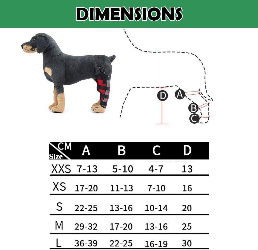 Dog Hind Right Leg Brace for Surgery Recovery, Puppy Rear Leg Protector with Stable Support, Prevents Licking Chewing Wounds, Aids Post-Op Recovery — image 2