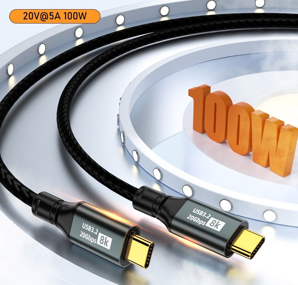 OXHORN CB-CC-322 USB C 3.2 Gen 2x2 Cable 2m — image 3