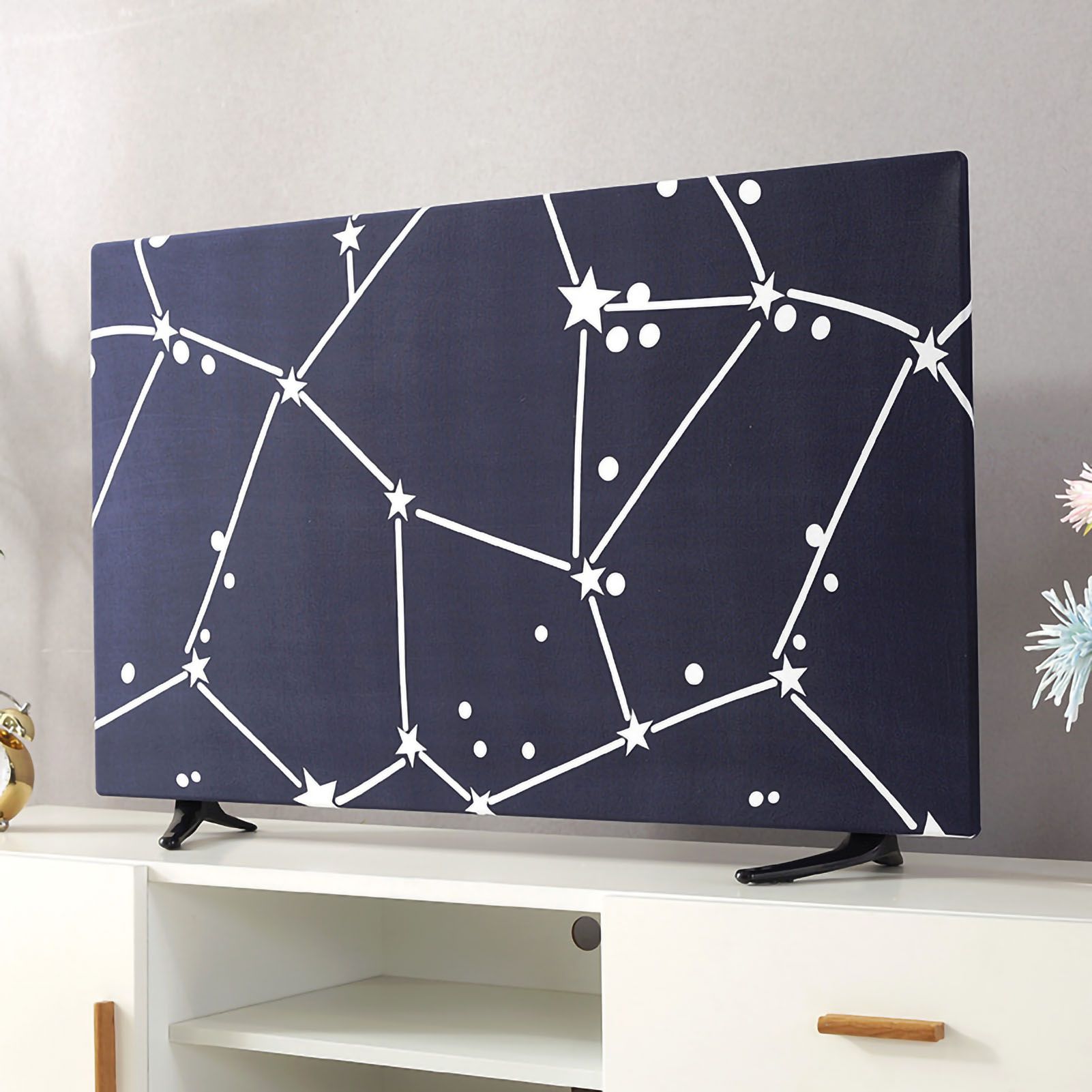 TV Cover Weatherproof Dustproof Universal Elastic Hanging Television Protector for Home Type 3 43in