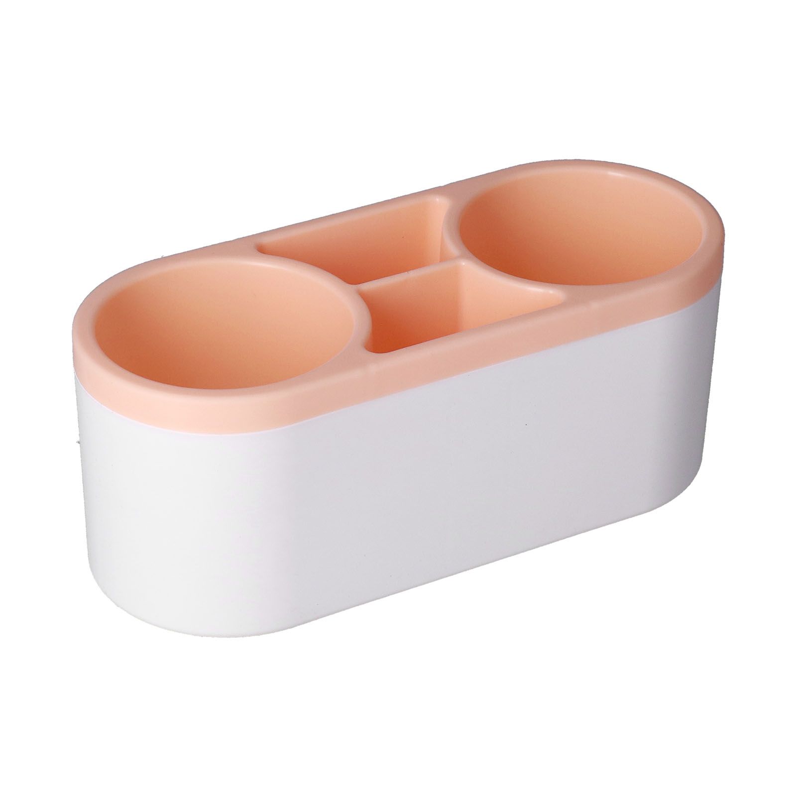 Hair Dryer Holder Wall Mounted Innovative Multifunctional Hair Tool Organizer with Stickers for Home Hotel BathroomOrange — image 3