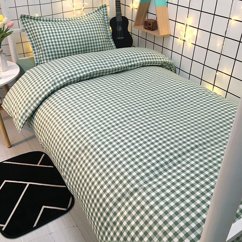 Duo Quilt Cover Twill Geometric Pattern Little pink grid 1.5 × 2.2 m sheets — image 5