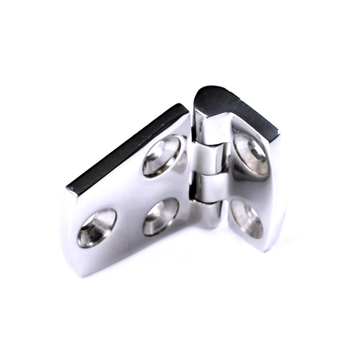 Boat Shortside Hinges Marine Flush Hatch Compartment Hinge Heavy Duty Stainless Steel W/Fasteners 1-1/2" x 2-1/4"9 (1 Pair) โ image 4