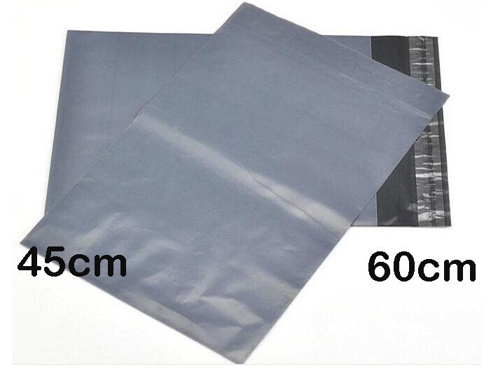 25 Pack - 600x450 mm LARGE GREY PLASTIC MAILING SATCHEL COURIER BAG SHIPPING POLY POSTAGE POST SELF SEAL — image 2