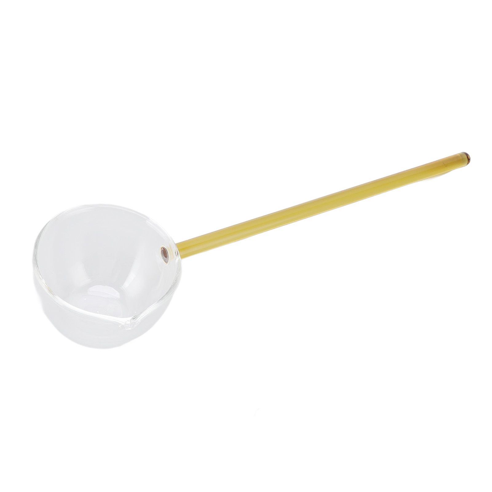 Glass Stirring Spoon High Temperature Resistance Simple 100ML Mixing Spoon Coffee Tea Spoon for Restaurants Home Yellow โ image 3