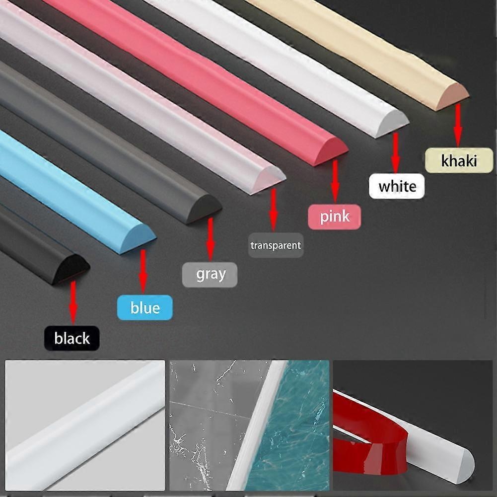 Shower Barrier Water Barrier 50/100/200cm Bendable - Perfect gray 200cm-max gray 200cm — image 2