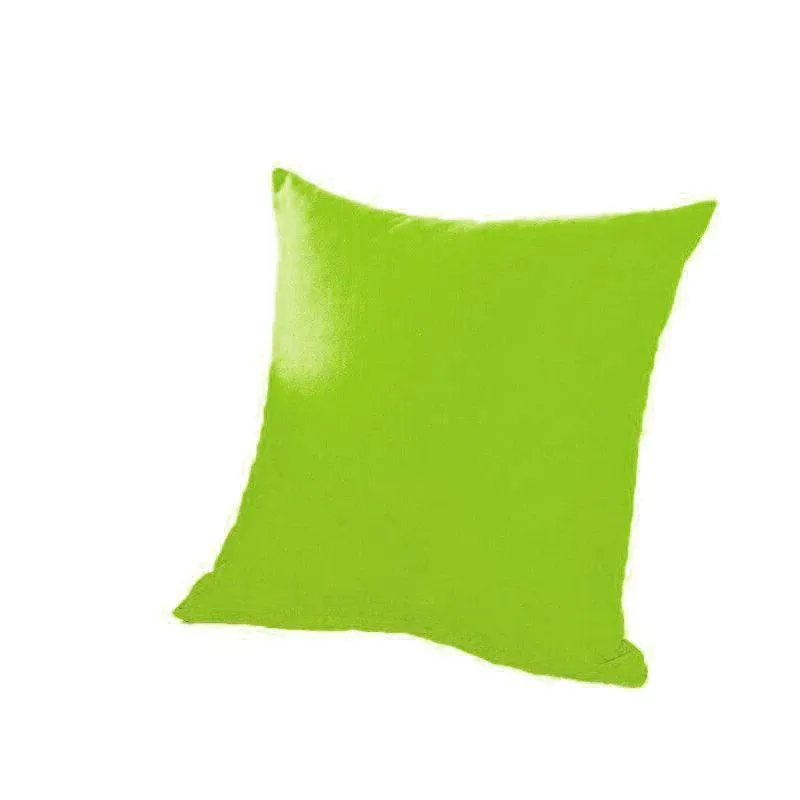 40 × 40cm Multicoloured Plain Solid Colour Cushion Cover Covers Decorative Pillow Case - Green