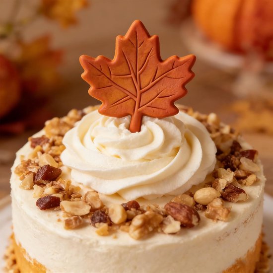Baking Molds (3-Piece Set) - Silicone Baking Molds - Maple Leaf, Clover, and Snowflake Patterns - Suitable for baking chocolate, candy, and cupcakes, this is a โ image 3