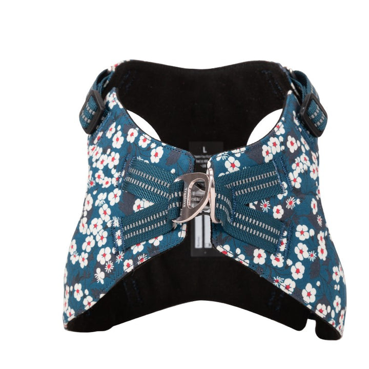 Floral Doggy Harness Saxony Blue XS โ image 3
