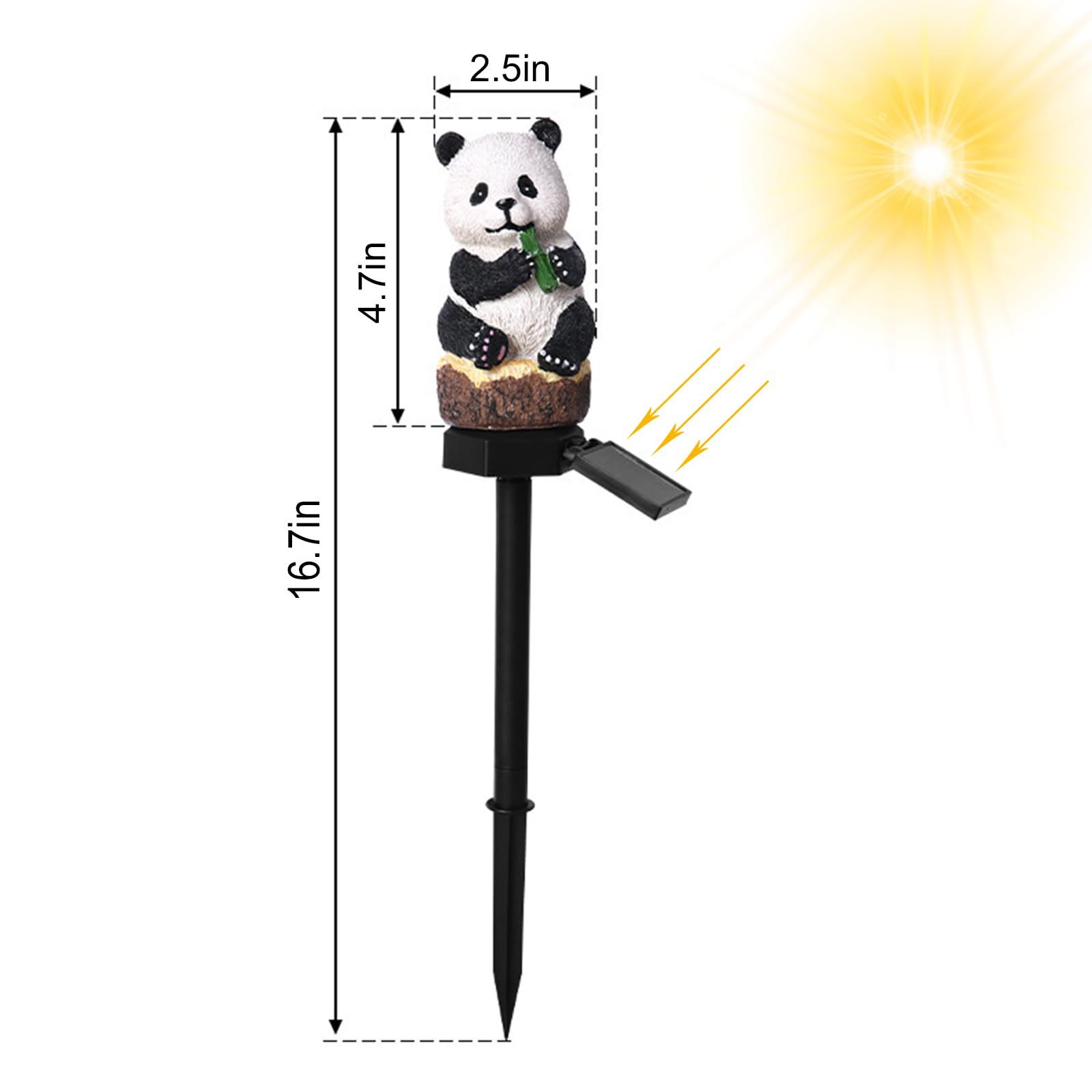 Animal Panda Decorative Garden Solar Light, Put in The Yard Light, as a Solar Stake Light able to Decorate The Garden — image 5