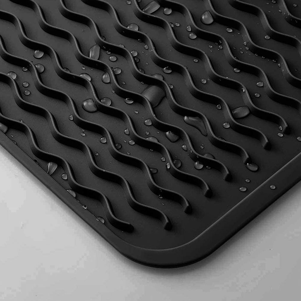 Silicone Drying Mat Silicone Heat Resistant Draining Mat 40 x 30 cm Non Slip Dish Drying Mat Kitchen Pot Coasters Place Mats โ image 6
