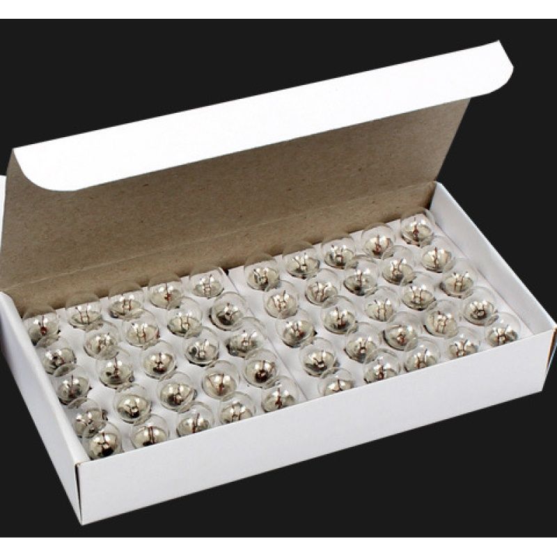 50pcs E10 Mini Light Bulbs 2.5V 0.3A Physical Electrical Experiment Screw Base Indicator Light Incandescent Bulb Old-Fashioned