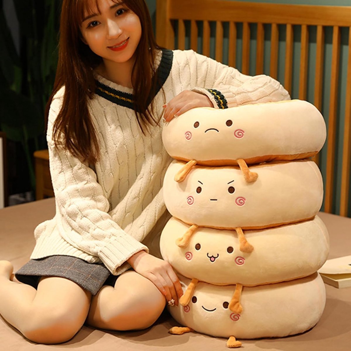 Round Seat Cushion - Round Chair Cushion - Donut Seat Cushion - Cute and Soft Decorative Cushion - Cartoon Design - Suitable Chairs for Bedrooms, Schools and — image 5
