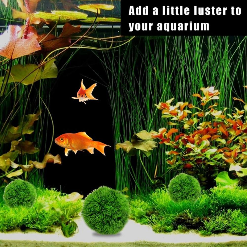 Artificial Aquarium Plants Green Seaweed Balls Simulation Seaweed Landscape Water Weeds Ornament for Fish Tank Decoration โ image 6