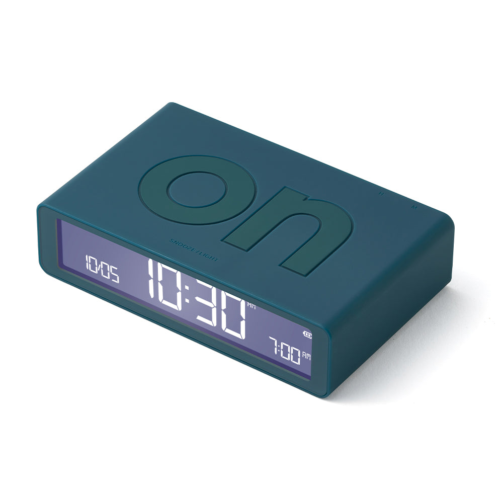 Lexon Flip Classic Reversible Alarm Clock - Blue — image 2