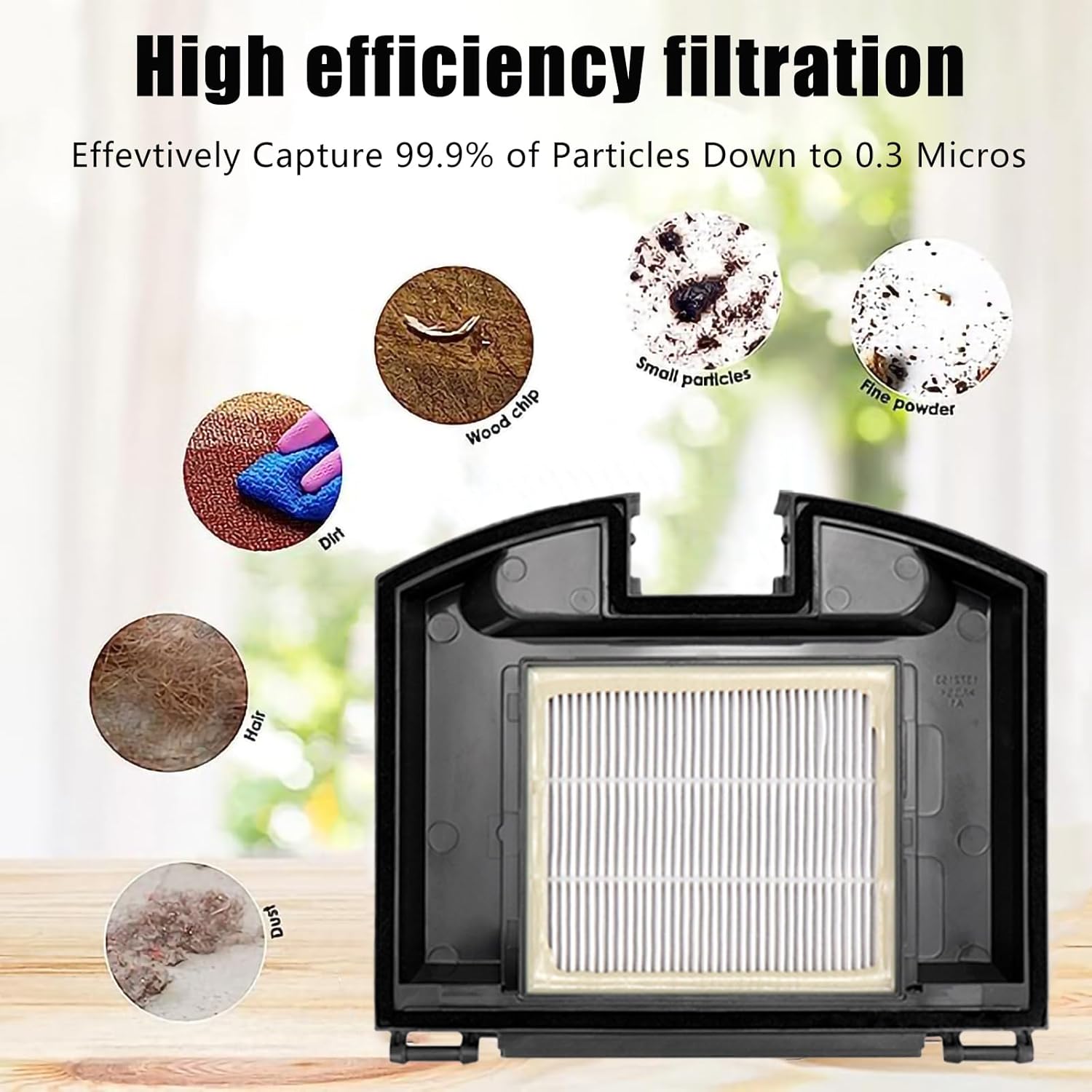 10 Pack Replacement Parts Set for Shark RV2310 Matrix Robot Vacuum Cleaner 1 Main Brush 2 HEPA Filters 6 Side Brushes 1 Cleaning Brush — image 4