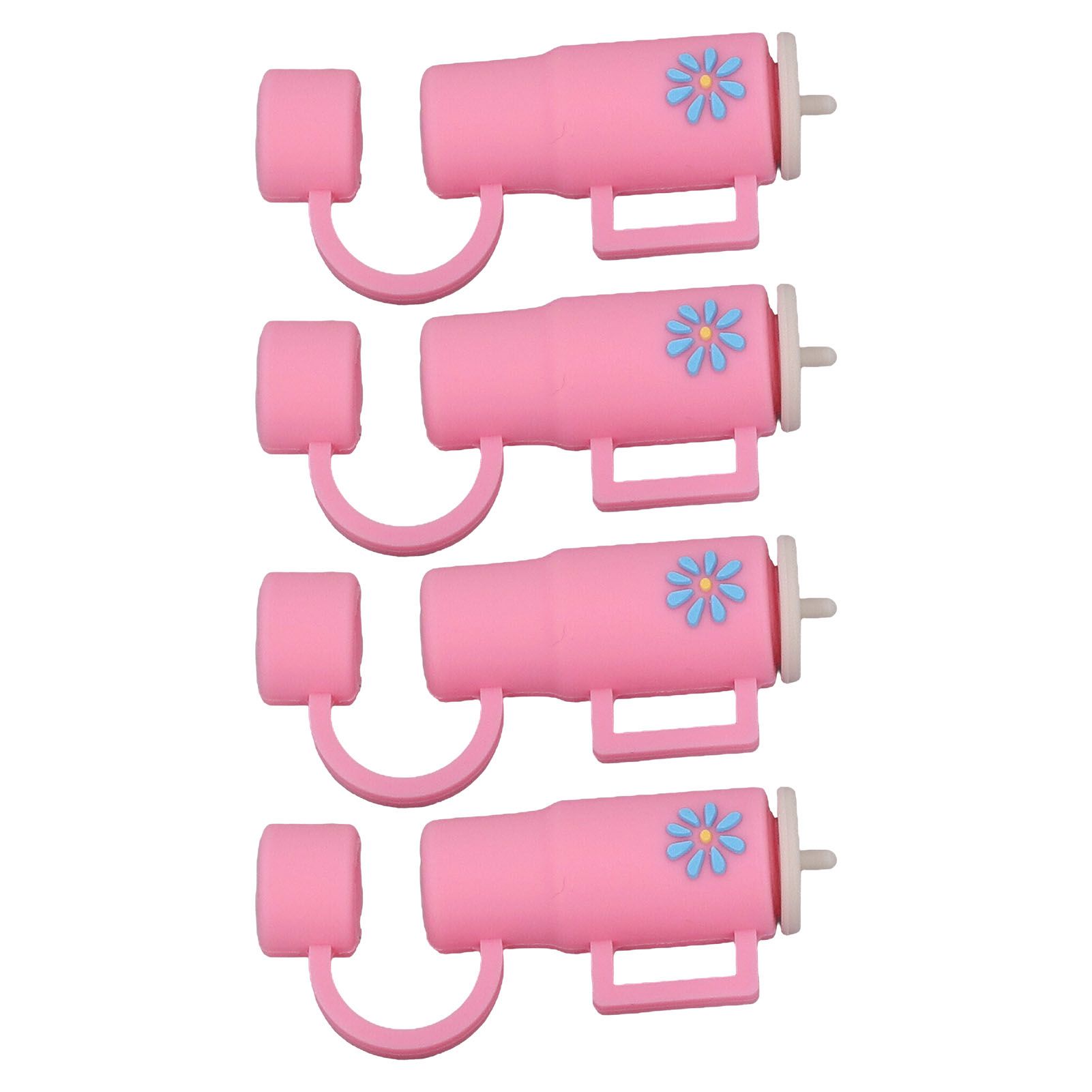 Straw Covers Dustproof Decorative Splash Proof Odorless Reusable Straw Toppers for Party ShoppingTravelling Camping 4 Cup Straw Caps โ image 4