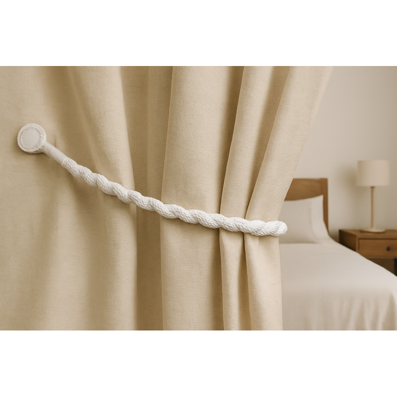 Magnetic weaved rope tieback Off White โ image 3