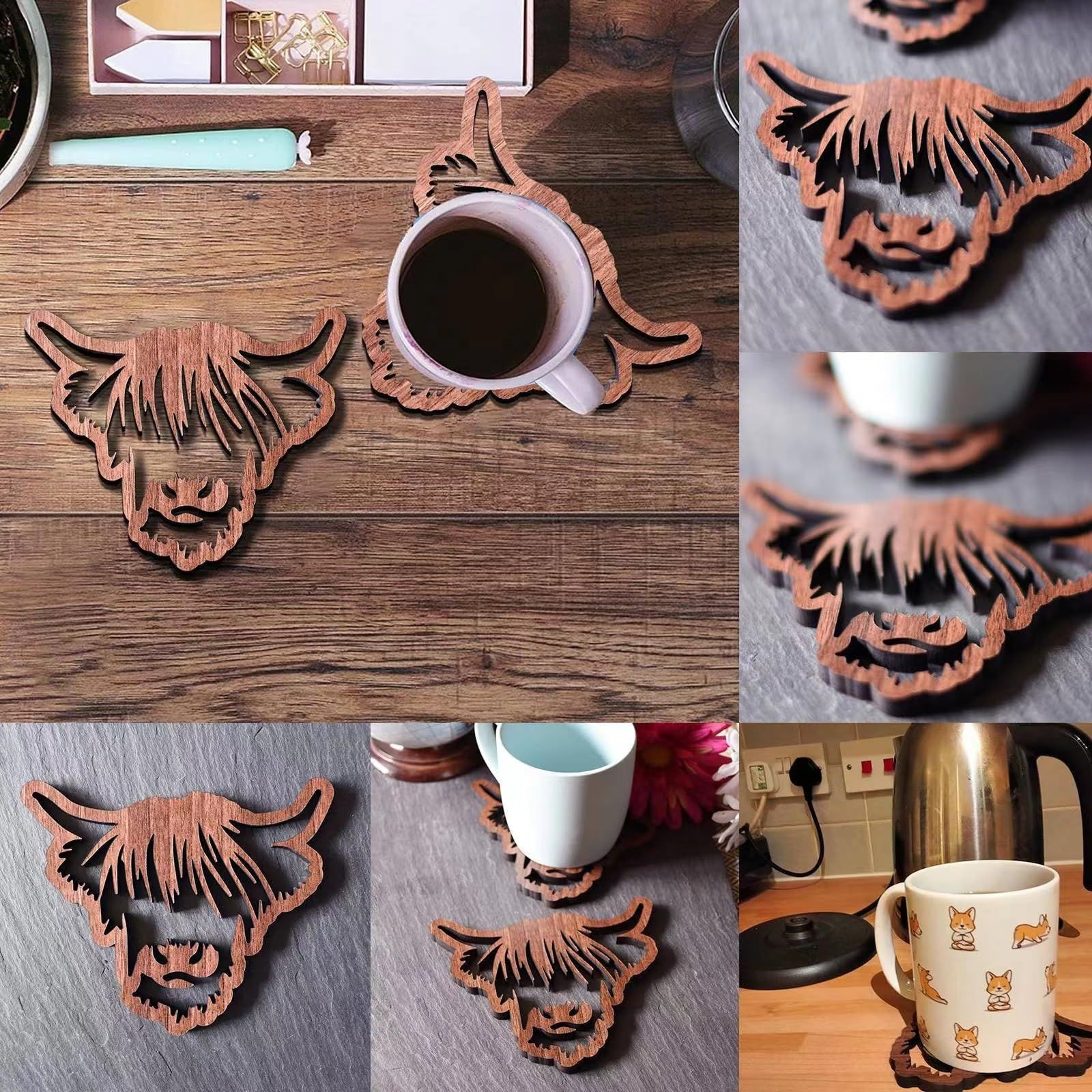 Animal Design Wooden Coasters โ image 4