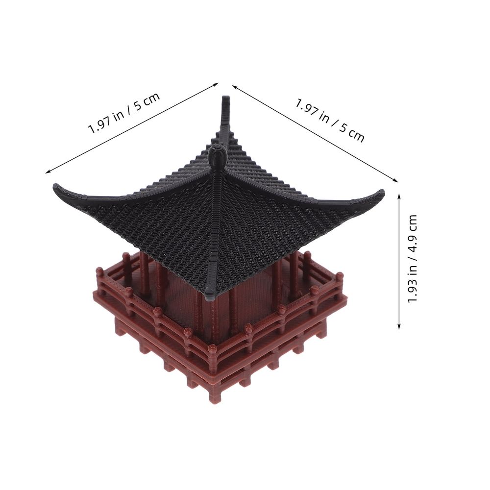 Pavilion Pagoda Statue For Aquarium Decoration Japanese Miniature Pagoda Lantern Zen Garden Ornament Fish Tank Accessories, Underwater Asian Temple Decor