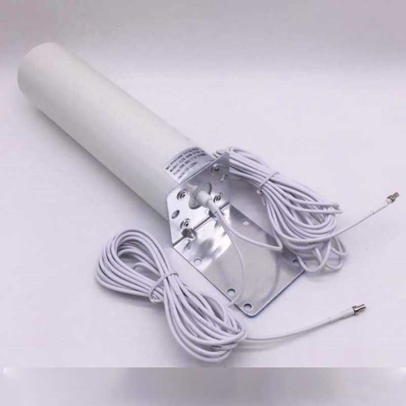 4G LTE External Antennna Repeater Outdoor with 5m Dual Slider CRC9/TS9/SMA Connector for 4G Router Modem